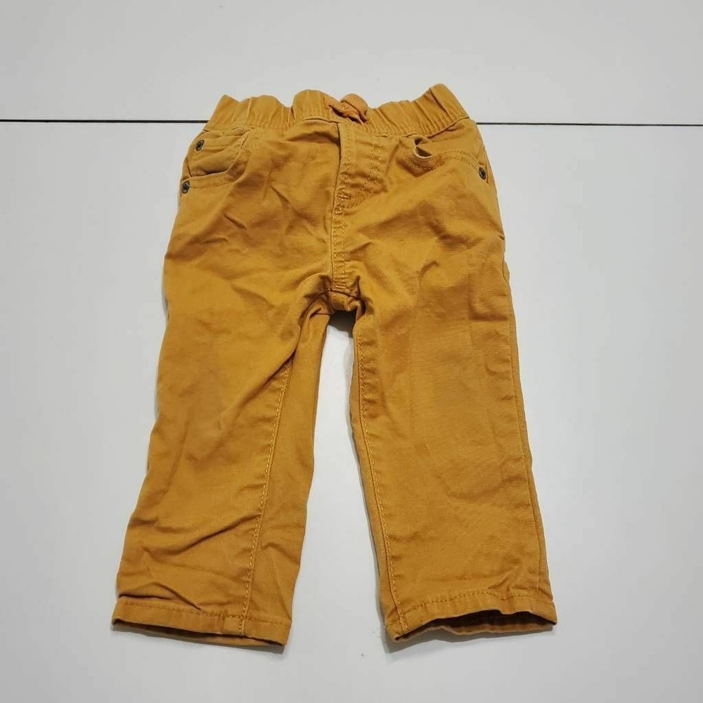 Gap Toddler Boys Slim Jeans Khaki Drawstring Stretch Pockets Denim 12-18 M